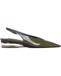 Alaïa - Patent Leather Invisible Wedge Slingback Pumps 30 - Lyst