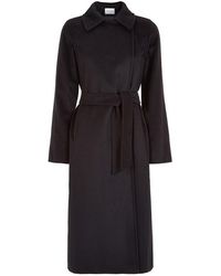 Max Mara Manuela Camel Hair Coat - Black