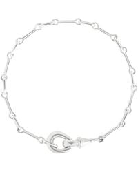 Astrid & Miyu - Rhodium-Plated Hardware Chain Bracelet - Lyst