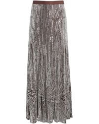 Rabanne - Sequin-Embellished Maxi Skirt - Lyst