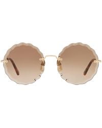 Chloé - Rosie Round Sunglasses - Lyst