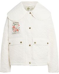Barbour - X Farm Rio Quilted Floral-Patch Jacket - Lyst
