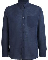 Vilebrequin - Cotton-Linen Embroidered Caroubis Shirt - Lyst