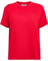 Maje - Cotton Embroidered Logo T-Shirt - Lyst