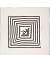 TOTEME - Silk Monogram Scarf - Lyst