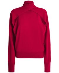Aeron - Wool-Cashmere Wrap Sweater - Lyst