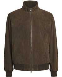 Polo Ralph Lauren - Goat Suede Charleton Bomber Jacket - Lyst