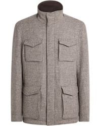 Herno - Wool Hybrid High-Neck Jacket - Lyst