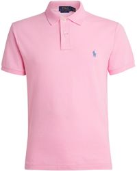 Polo Ralph Lauren - Cotton Mesh Slim-Fit Polo Shirt - Lyst