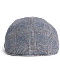 Borsalino - Prince Of Wales Check Parigi Duckbill Flat Cap - Lyst