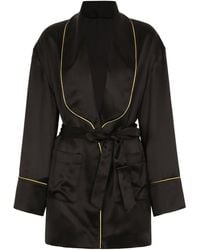 Dolce & Gabbana - Silk Belted Robe - Lyst