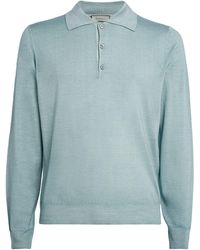 Canali - Wool-Silk Polo Sweater - Lyst