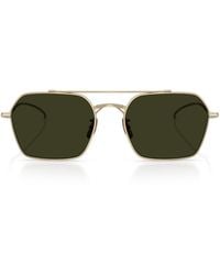 Oliver Peoples - Titanium Tk-15 Square Sunglasses - Lyst