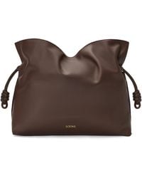 Loewe - Large Leather Flamenco Purse - Lyst
