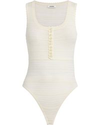 Sandro - Knitted Sleeveless Bodysuit - Lyst