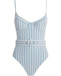 Jonathan Simkhai - Stripe Noa Balconette Swimsuit - Lyst