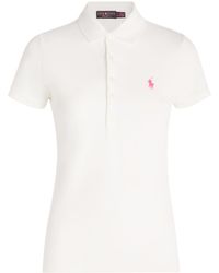 Polo Ralph Lauren - Stretch-Cotton Julie Polo Shirt - Lyst