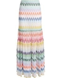 Missoni - Metallic Zigzag Maxi Skirt - Lyst