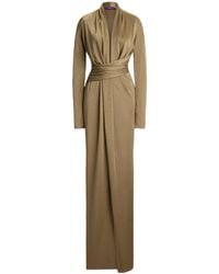 Ralph Lauren - Metallic Jersey Ashten Maxi Dress - Lyst