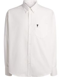 Ami Paris - Cotton Ami De Coeur Oxford Shirt - Lyst