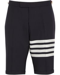 Thom Browne - Wool 4-bar Stripe Shorts - Lyst