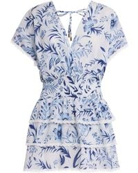Melissa Odabash - Ruffle Jess Mini Dress - Lyst