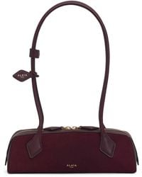 Alaïa - Small Suede Le Teckel Shoulder Bag - Lyst