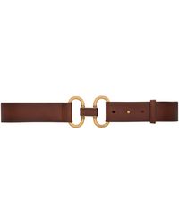 Saint Laurent - Leather Double Ring Belt - Lyst