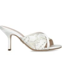 Rodo - Embroidered Mabella Heeled Mules 55 - Lyst