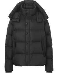 Burberry Detachable-sleeve Down-filled Puffer Jacket in Black for 
