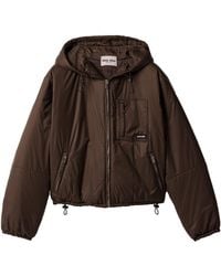 Miu Miu - Ripstop Cropped Puffer Jacket - Lyst