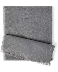 Brunello Cucinelli - Cashmere Fringe-Trim Scarf - Lyst