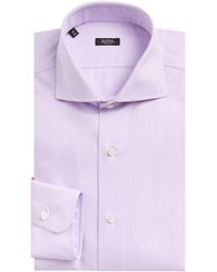 Barba Napoli - Cotton Twill Slim Shirt - Lyst