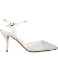 Gina - Satin Embellished Karla Pumps 85 - Lyst
