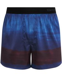Tom Ford - Stretch-Silk Printed Boxer Shorts - Lyst
