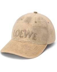 Loewe - Denim Logo Baseball Cap - Lyst