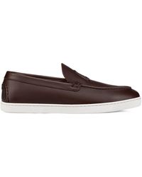 Christian Louboutin - Leather Varsiboat Loafers - Lyst