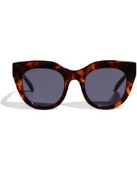 Le Specs - Oversized Air Heart Sunglasses - Lyst