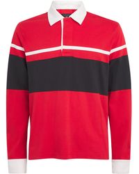 Rag & Bone - Cotton Stripe Polo Rugby Shirt - Lyst
