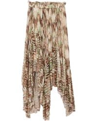 AllSaints - Printed Danae Maxi Skirt - Lyst