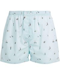 Derek Rose - Cotton Printed Ledbury Boxer Shorts - Lyst