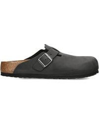 Birkenstock - Oiled Leather Boston Clogs - Lyst