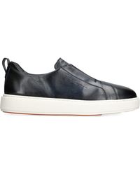 Santoni - Leather Clean Icon Sneakers - Lyst
