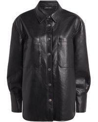 Anine Bing - Leather-Blend Dante Shirt - Lyst