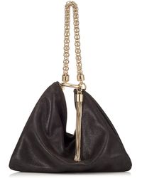 Jimmy Choo - Womens Black Callie Suede Clutch Bag - Lyst