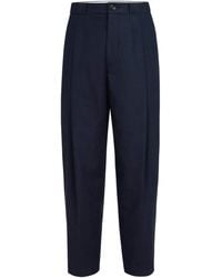 Brunello Cucinelli - Cotton-Linen Panama Trousers - Lyst