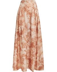 Colombo - Silk Floral Print Maxi Skirt - Lyst