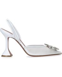 AMINA MUADDI - Mesh Begum Slingback Pumps 95 - Lyst