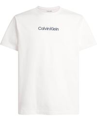 Calvin Klein - Cotton Logo Pyjama Top - Lyst