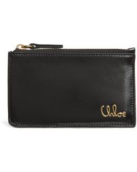 Chloé - Small Calfskin Zipped Card Holder - Lyst
